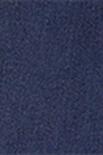 Blue Wide Leg Stretch Jeans, Dark Denim Blue, large image number 4