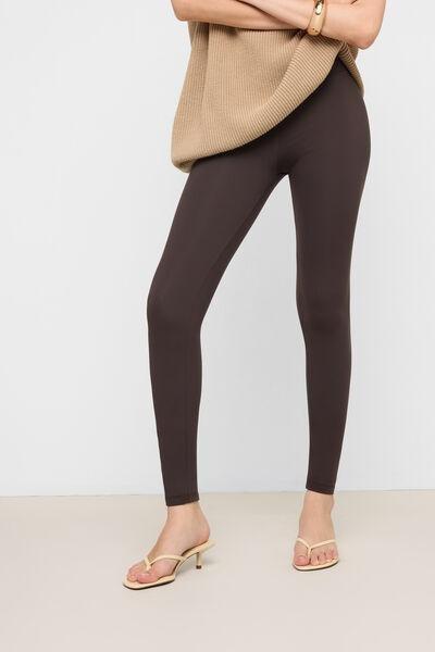 Brown Sculpt Control Top Leggings, 5501_110F, medium
