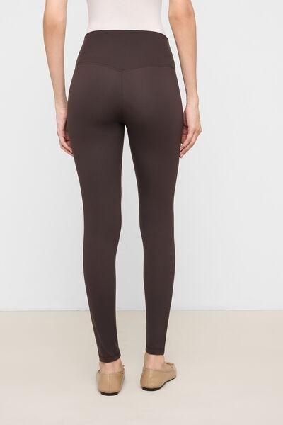 Brown Sculpt Control Top Leggings, 5501_110F, medium