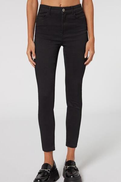 Black High-Waist Push-Up Jeans, , large image number 1