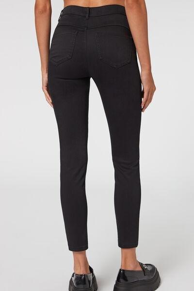 Black High-Waist Push-Up Jeans, , large image number 2