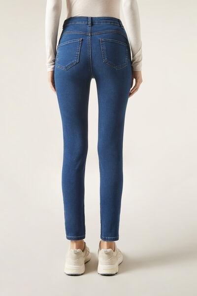 Blue Soft Touch High-Rise Skinny Push-Up Jeans, 5501_5105, medium