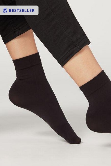 Calzedonia - Black 50 Denier Soft Touch Socks - One-Size