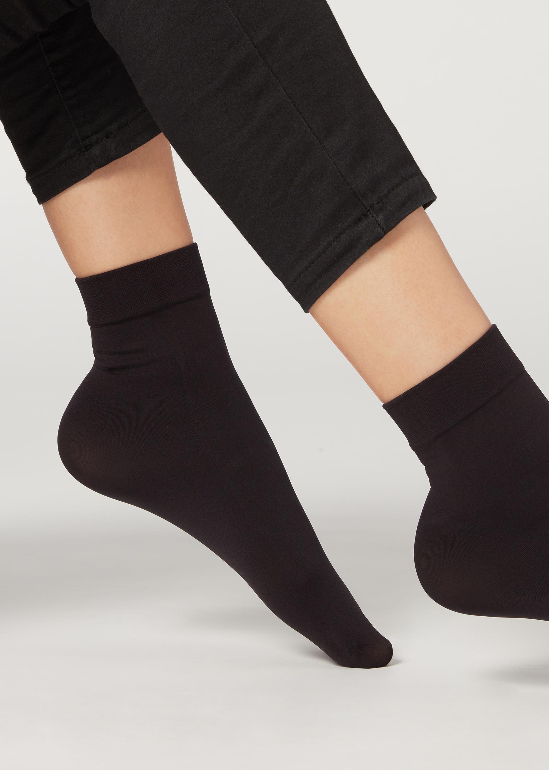 Black 50 Denier Soft Touch Socks - One-Size, Black, large image number 2