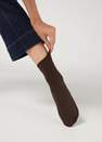 Calzedonia - Dark Brown 50 Denier Soft Touch Socks - One-Size