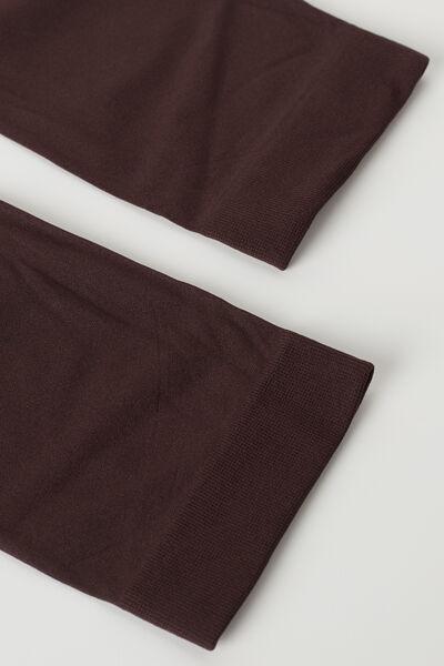 جوارب ناعمة الملمس 50 denier بني غامق ، للنساء - مقاس واحد, Dark Brown, large image number 2
