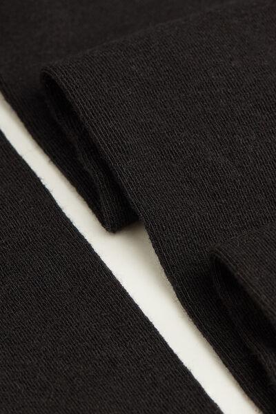 Black Super Opaque Tights With Cashmere, Kids Girl, Black, large image number 3