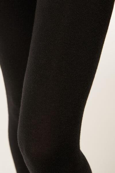 Black Super Opaque Tights With Cashmere, Kids Girl, Black, large image number 4