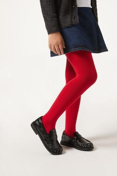 RED PAINT Girls' Super Opaque Tights with Cashmere, , large image number 0
