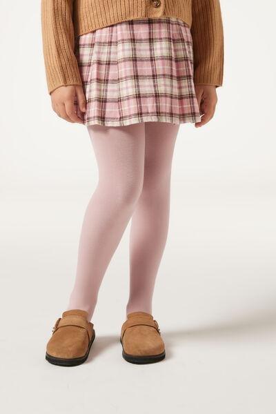 Pink Cashmere Super Opaque Tights, Kids Girls, , large image number 0