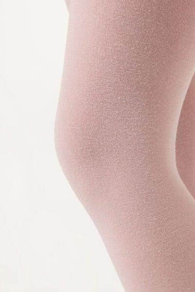 Vintage Pink Super Opaque Tights With Cashmere, Kids Girl, Vintage Pink, medium