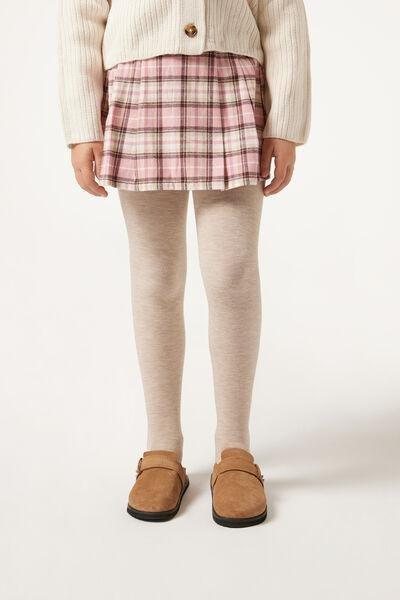 Beige Super Opaque Tights, Kids Girls, , large image number 0