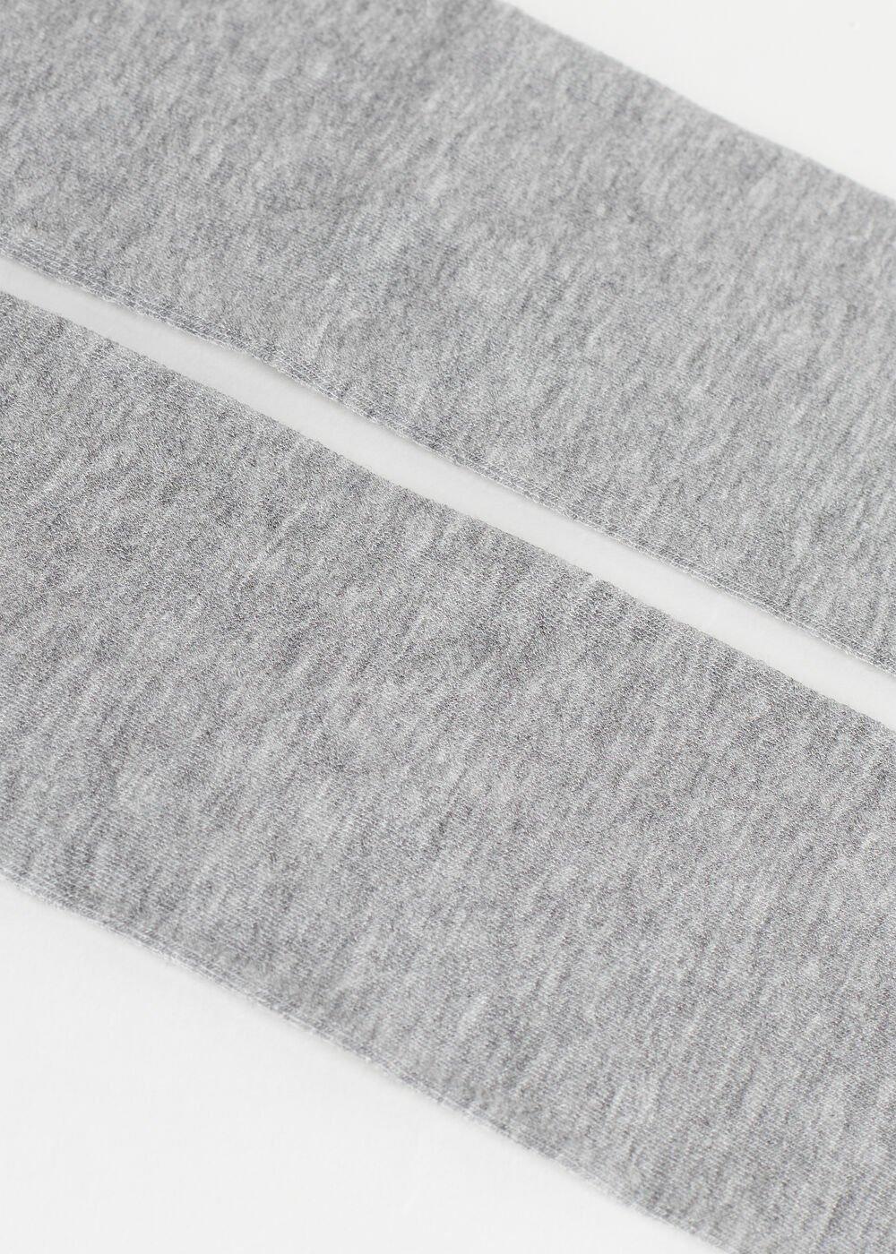 Grey Cashmere Blend Super Opaque Tights, Kids Girls, , large image number 1