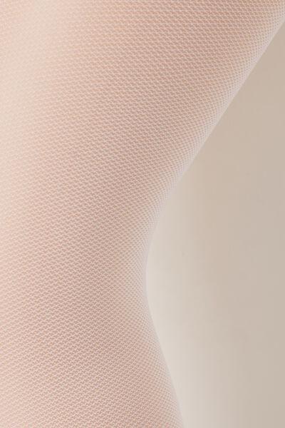 APPL. FIOCCO BIANCO Girls’ 30 Denier Tulle Tights with Bow, 5501_5065, medium