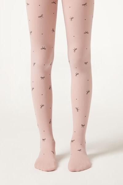 60 Denier Microfibre Tights, Pink, Kids Girls, 5501_5504, large image number 1