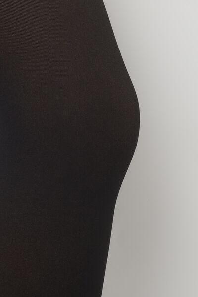 100 Denier Sheer Thermal Tights, Black, Kids Girls, , large image number 2