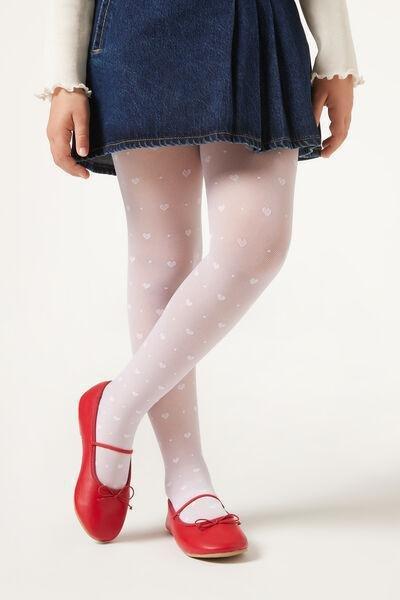 30 Denier Tulle Tights , White, , large image number 0