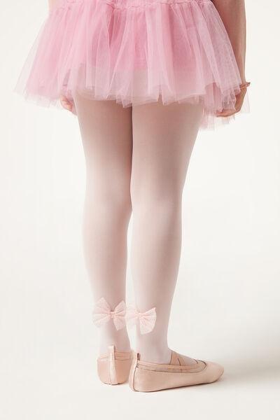 Girl's 30 Denier Opaque Tights, Pink, , large image number 0