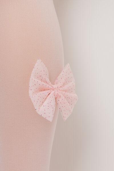 Girl's 30 Denier Opaque Tights, Pink, , large image number 2