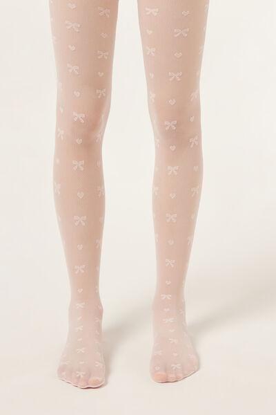 30 Denier Micro tulle Tights, Pink, Kids Girls, 5501_5548, medium