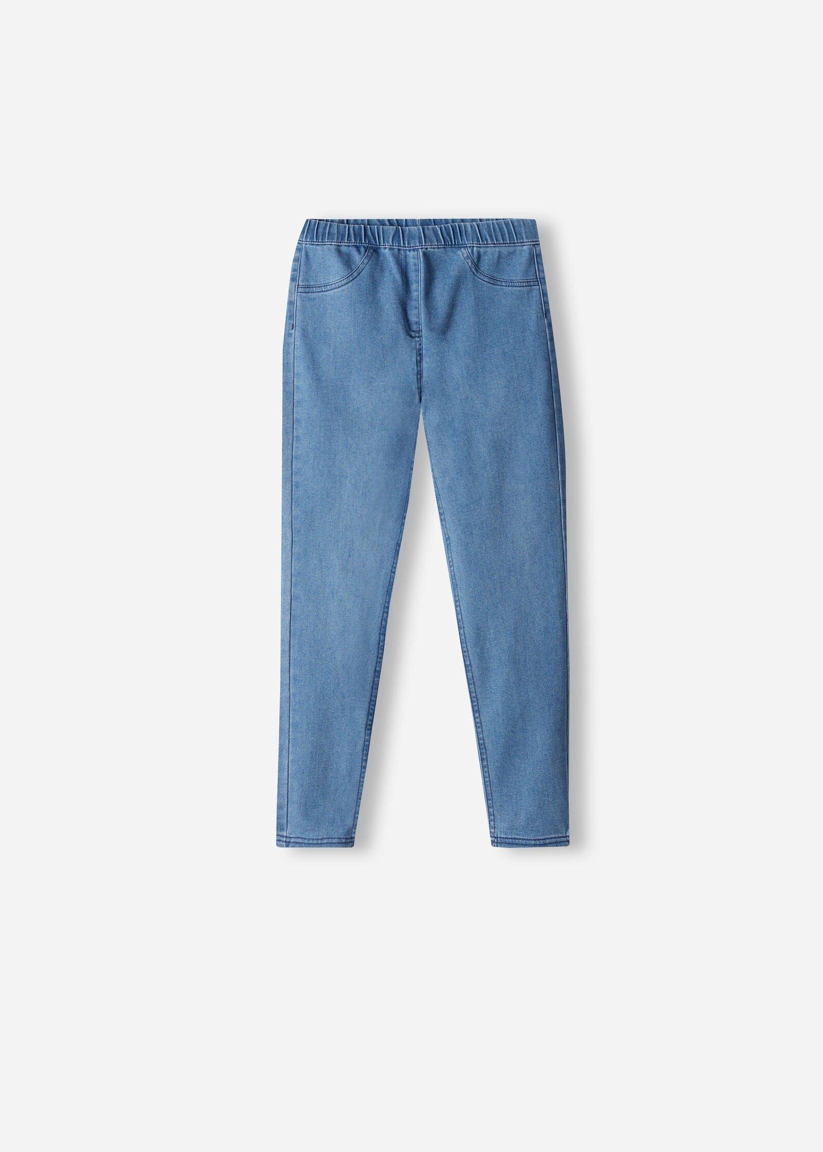 Blue Denim Jeggings, Kids Girls, , large image number 0