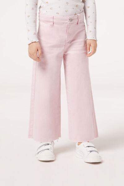 Pink Flared Tie-Dye Jeans, Kids Girls, , large image number 0