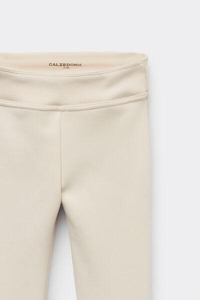Brown Plush Thermal Leggings, Kids Girls, , large image number 3