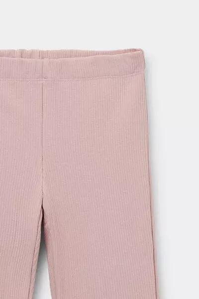 Pink Flared Thermal Leggings, Kids Girls, 5501_115F, large image number 4
