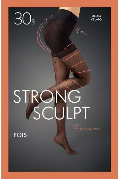 كولون ضيق منقط باللون الأسود ، للنساء, Black Polka Dots, large image number 4