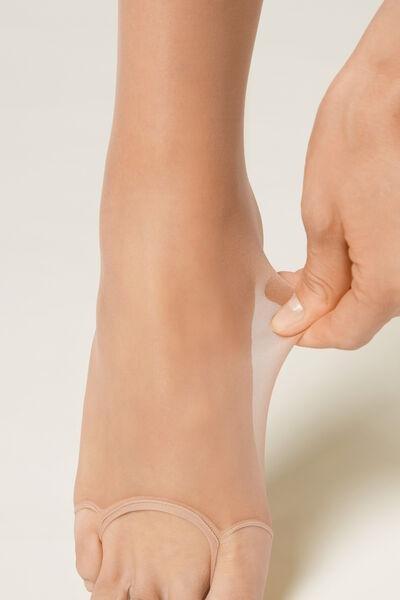 Open Toe Sheer Tights, Nude 4, Natural, medium