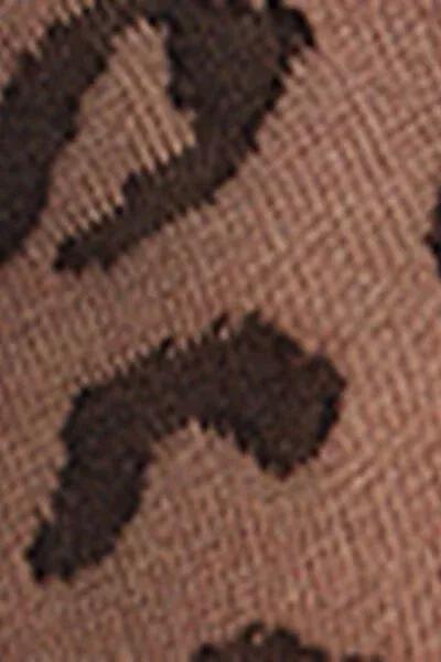 30 Denier Animal Patterned Tights, Black, 5501_5270, large image number 3
