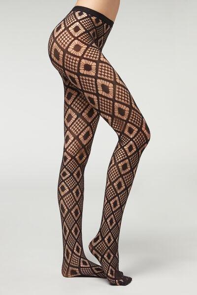 Geometric-Patterned Fishnet Tights - Calzedonia