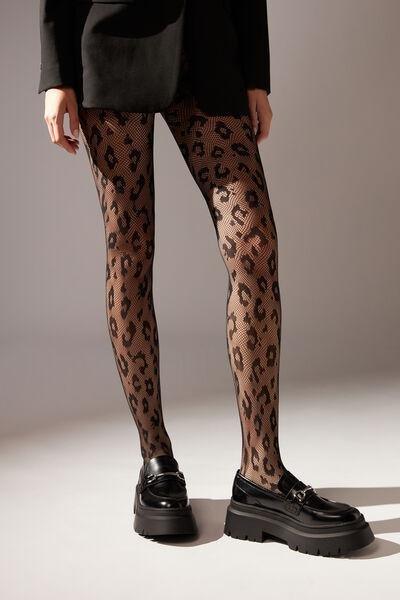 تسوق Black Animal Print Fishnet Tights Calzedonia  أزاديا الإمارات العربية  المتحدة