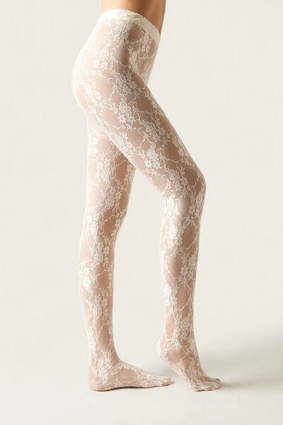 White Lace Tights, , large image number 1