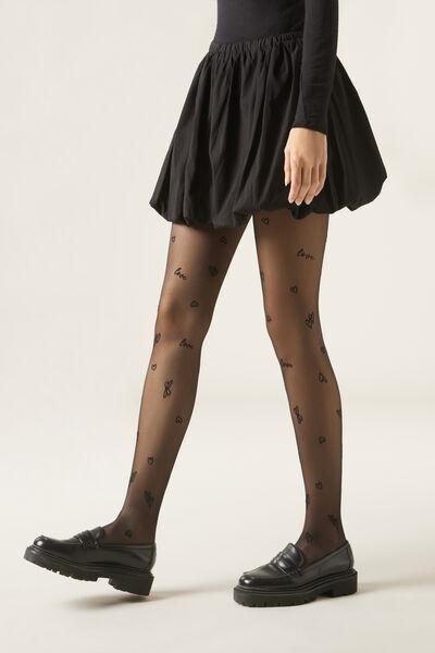 30 Denier Sheer Tights, 5231 - Black, , large image number 0