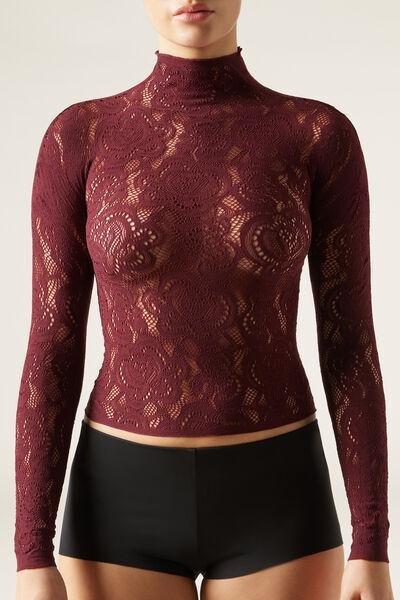 Purple Lace Top, , large image number 1