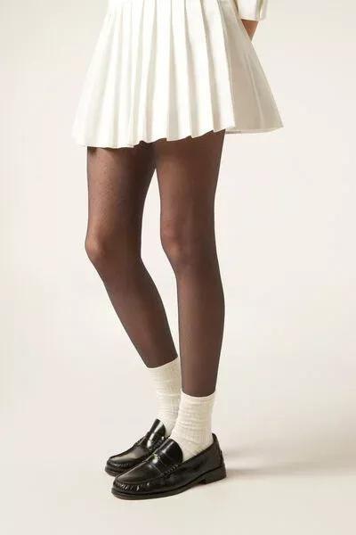 Diamond-Patterned Sheer Tights, Rombetto Blu, No Colour, large image number 1