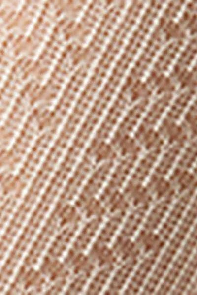 Chevron Openwork Cashmere Tights, White, 5501_5490, large image number 3