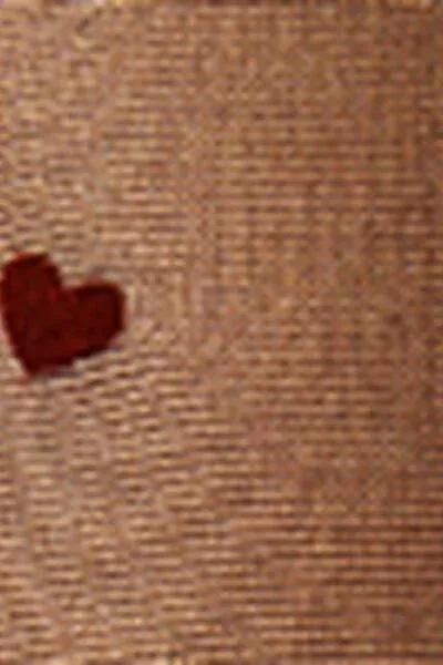 30 Denier All-Over Flock Heart Sheer Tights, Black, 5501_503, large image number 4