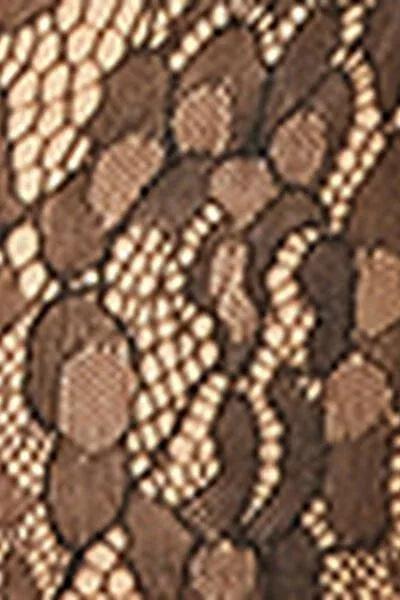 Black Floral Lace Tights, 5501_005F, large image number 3