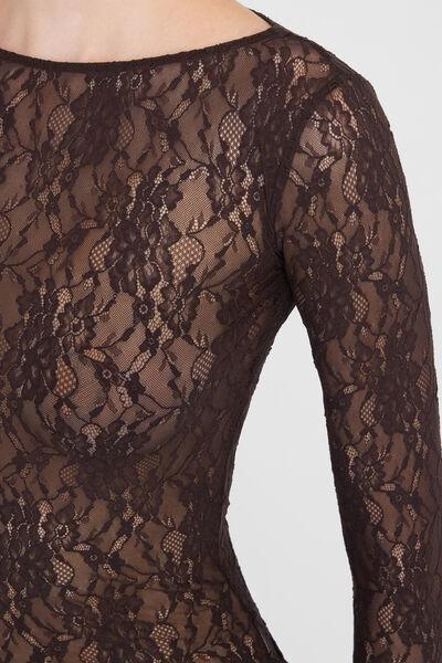 COFFEE BROWN Lace Top, 5501_171F, large image number 3