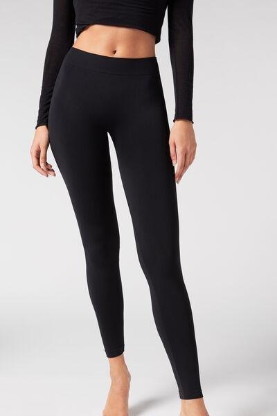 Black Super Opaque Leggings, , large image number 3