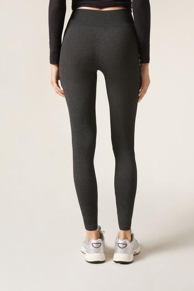 Grey Blend Super Opaque Leggings, , large image number 2