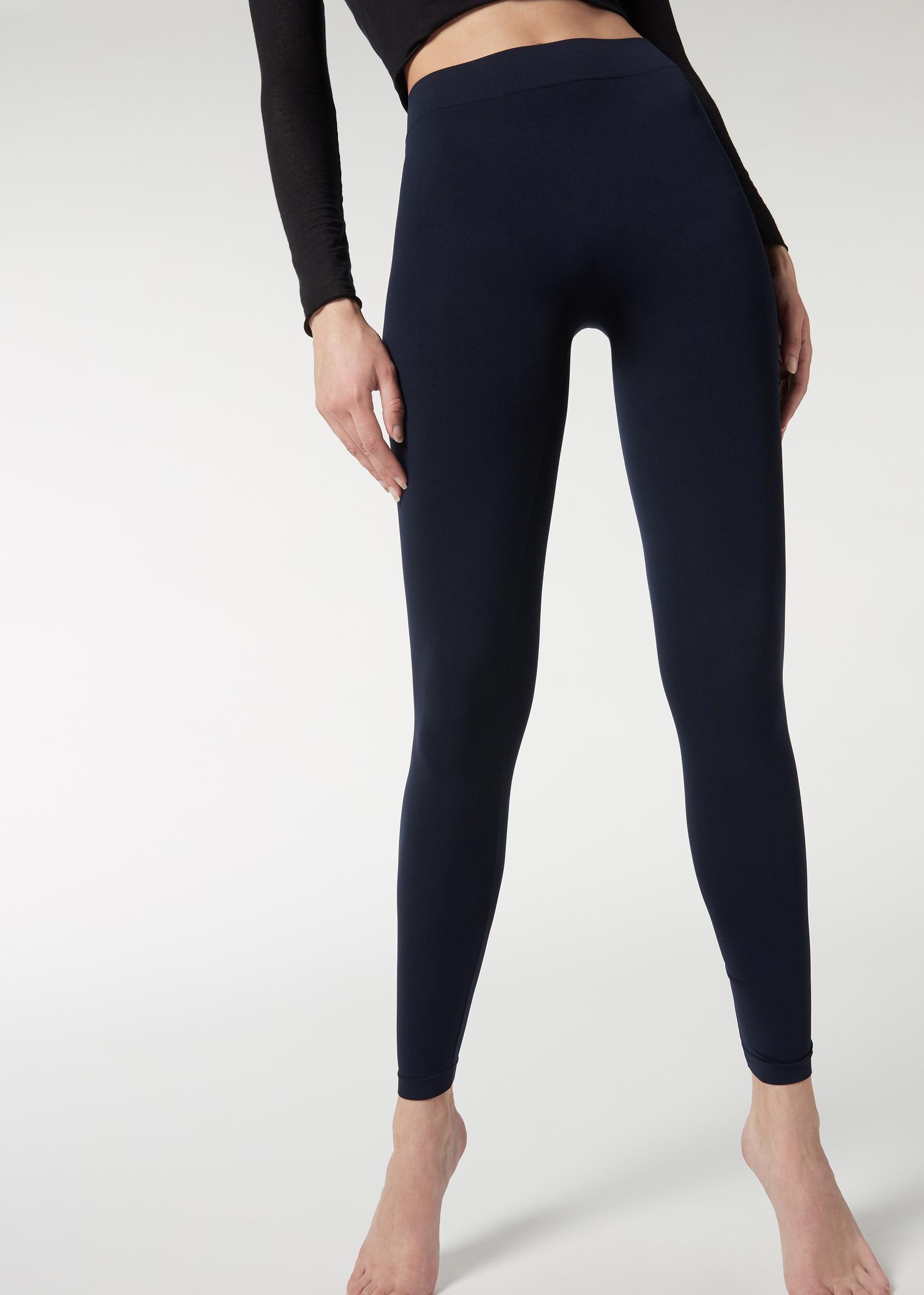 Calzedonia Blue Super Opaque Microfibre Leggings