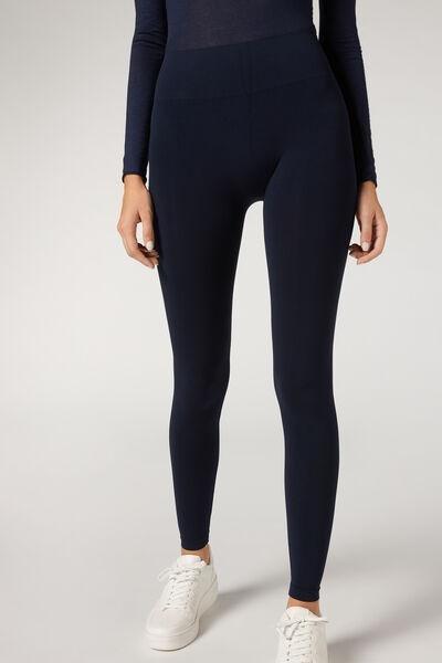 Blue Super Opaque Leggings, , large image number 3