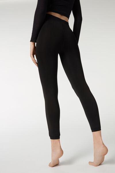 Black Thermal Plus Leggings, Women, , large image number 2