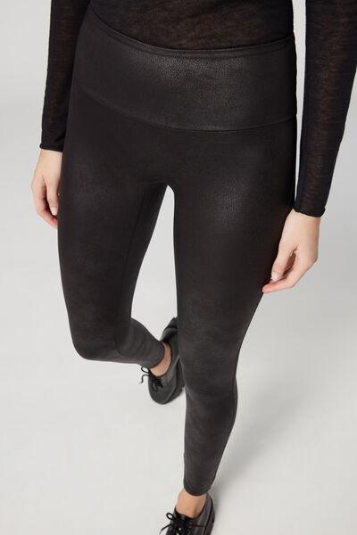 Calzedonia Women's Leather Effect Total Shaper Leggings, X-Large, Animalier  Nero: Buy Online at Best Price in UAE 