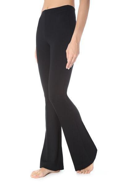 Black Flared Leggings, , large image number 6