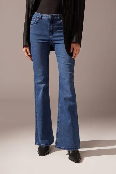 بنطلون جينز أزرق ، نسائي, Blue Denim, large image number 0