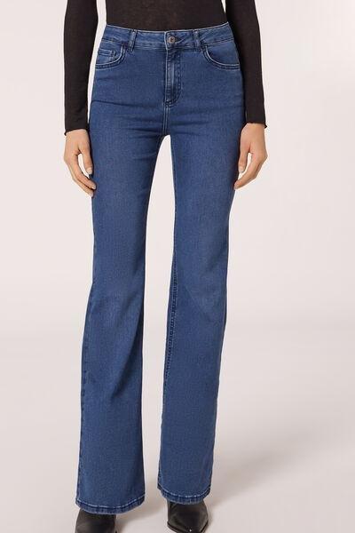 بنطلون جينز أزرق ، نسائي, Blue Denim, large image number 1